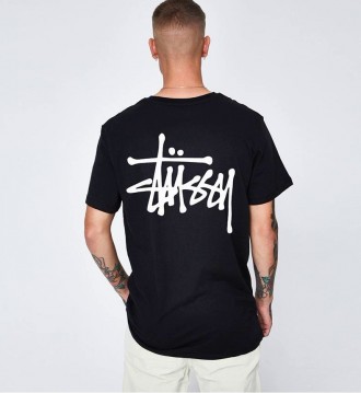 Черная футболка Stussy Two-sides Logo унисекс футболки Стасси Стусси. Київ. фото 1 Черная футболка Stussy Two-sides Logo унисекс футболки Стасси Стусси. Київ. фото 1