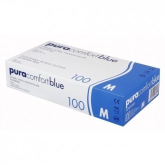 Перчатки нитриловые AMPri Pura Comfort Blue 970-013-M 100шт. Кропивницький. фото 1 Перчатки нитриловые AMPri Pura Comfort Blue 970-013-M 100шт. Кропивницький. фото 1