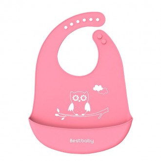Нагрудник детский Bestbaby BS-8807 Сова Pink слюнявчик силиконовый с карманом дл. Запорожье. фото 1 Нагрудник детский Bestbaby BS-8807 Сова Pink слюнявчик силиконовый с карманом дл. Запорожье. фото 1