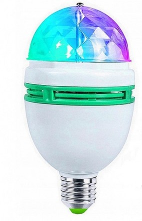 Диско лампа вращающаяся светодиодная, E27 LED RGB. Днепр. фото 1 Диско лампа вращающаяся светодиодная, E27 LED RGB. Днепр. фото 1
