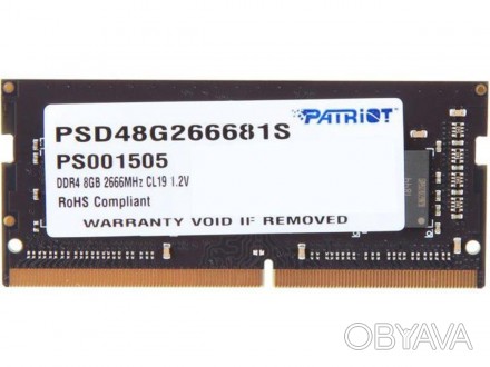 Patriot DDR4 - модуль пам'яті, що забезпечує надійність і продуктивність. Побудо. . фото 1