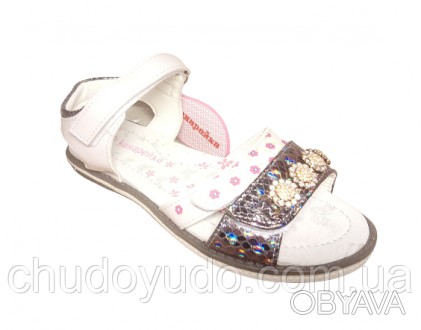 Детские босоножки девочкам, открытые сандалии на липучках от "КАНАРЕЙКА"
Артикул. . фото 1