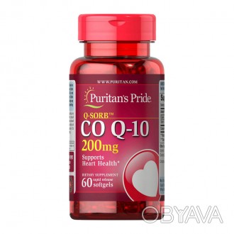 Puritan's Pride Q-SORB™ Co Q-10 200 mg – добавка на основе важного вещества коэн. . фото 1