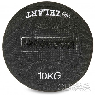 Мяч для кроссфита набивной в кевларовой оболочке 10кг Zelart WALL BALL FI-7224-1. . фото 1