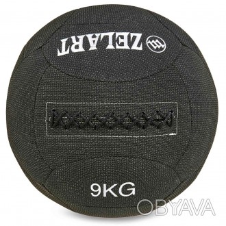Мяч для кроссфита набивной в кевларовой оболочке 9 кг Zelart WALL BALL FI-7224-9. . фото 1