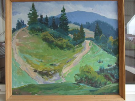 Зас.худ.укр. БРЕНЗОВИЧ В. холст . м. раз. 80 х 70 см. 1990 гг. Закарпатская школ. Ужгород. фото 1 Зас.худ.укр. БРЕНЗОВИЧ В. холст . м. раз. 80 х 70 см. 1990 гг. Закарпатская школ. Ужгород. фото 1