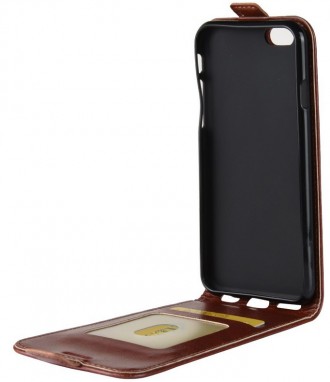 
 
 
 Шкіряний чохол-фліп для iPhone 6 6S, зроблений із добротної штучної шкіри . . фото 3