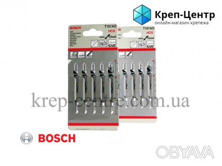Пилки для лобзика Т101АО Bosch используют для работы с деревом, деревообразующим. . фото 1
