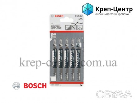 Пилки для лобзика Т144D Bosch используют для мягкой древесины толщиной 5-50 мм, . . фото 1