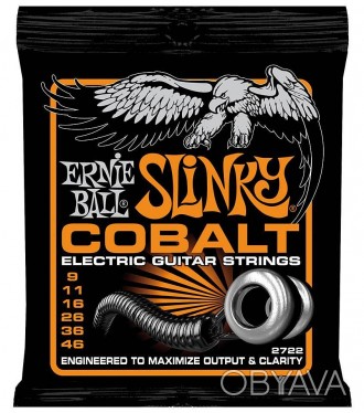 Струны Ernie Ball 2722 Cobalt Slinky 09-46
Новая серия струн Cobalt Slinky от Er. . фото 1