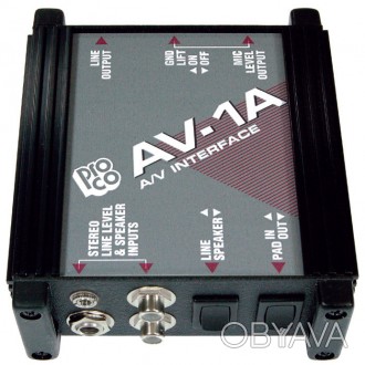 Стерео директ бокс ProCo AV-1A Audio/Video Interface
Состояние товара: Легкое Б/. . фото 1