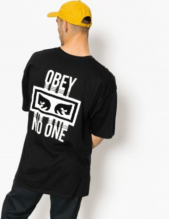 Черная футболка Obey (Обей) No One White Logo, унисекс (мужская, женская, детска. Київ. фото 1 Черная футболка Obey (Обей) No One White Logo, унисекс (мужская, женская, детска. Київ. фото 1