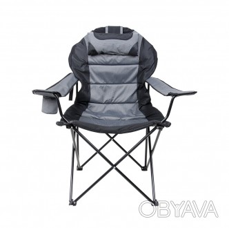 Кресло «Мастер Карп» серо-черного цвета от ТМ Витан, код товара 5970. Складная м. . фото 1