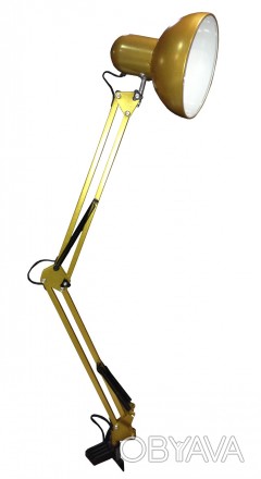 Настольная лампа на струбцине LU-074-1800 обеспечивает возможность свободного пе. . фото 1