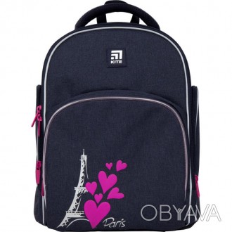 Школьный рюкзак Kite Education K21-706S-3 (LED) Love in Paris — трендовый, легки. . фото 1