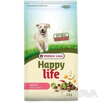 Корм для собак Happy Life Adult with Lamb – вкусный сбалансированный полноценный. . фото 1