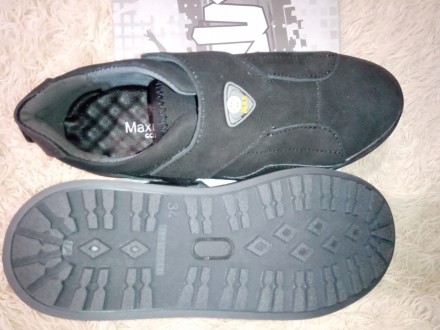 Детские кроссовки-туфли MAXUS в упаковке.
Кожаные, черного цвета .
Маломерки!!. . фото 3
