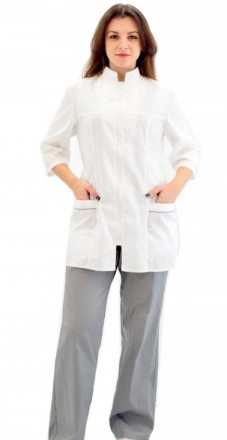 Костюм медичний  на блискавці,
Жіночий медичний двоколірний костюм.
Модель скл. . фото 2