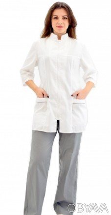 Костюм медичний  на блискавці,
Жіночий медичний двоколірний костюм.
Модель скл. . фото 1