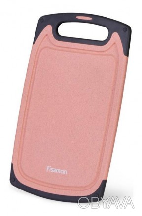 Доска разделочная Fissman Pink изготовлена из твердого цветного пластика. Размер. . фото 1