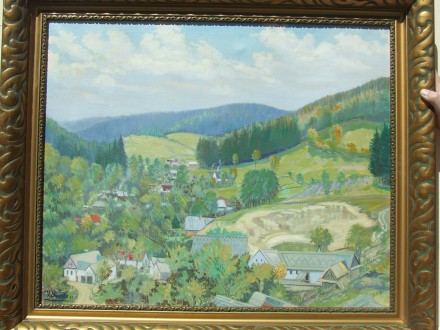 Венгерская Банская школа В. Свитко х.м. раз. 75х65 см. 1934 г.. Ужгород. фото 1 Венгерская Банская школа В. Свитко х.м. раз. 75х65 см. 1934 г.. Ужгород. фото 1