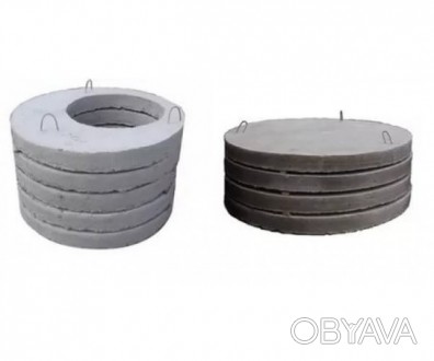 Плиты перекрытия колец железобетонные (для колодцев) применяются в строительстве. . фото 1