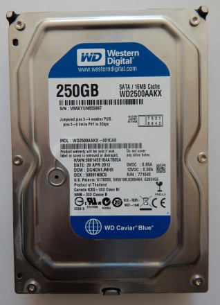 Жесткий диск Б/У HDD Seagate 250GB 16MB 7200RPM 3,5 " состояние отличное
Гаранти. . фото 2