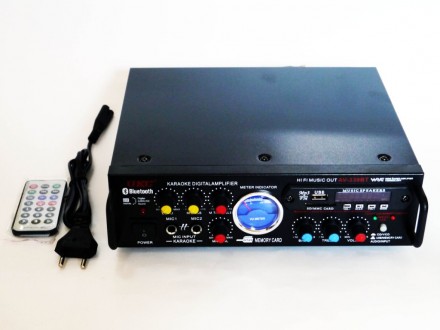 Усилитель звука UKC AV-339BT + USB+ Fm+ Mp3 + КАРАОКЕ + Bluetooth
Усилитель зву. . фото 4