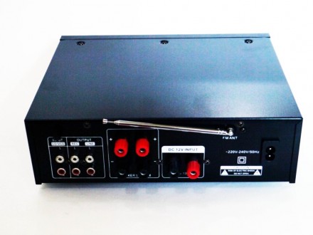 Усилитель звука UKC AV-339BT + USB+ Fm+ Mp3 + КАРАОКЕ + Bluetooth
Усилитель зву. . фото 6