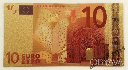 Золотая банкнота 5,10,20,50... Евро