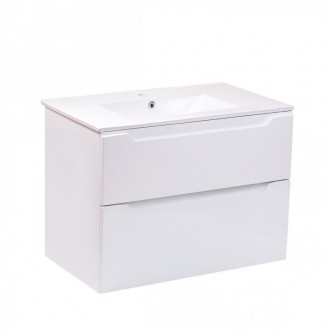 Комплект Qtap Scorpio 810х585х460 White тумба подвесная + раковина врезная QT14. Киев. фото 1 Комплект Qtap Scorpio 810х585х460 White тумба подвесная + раковина врезная QT14. Киев. фото 1
