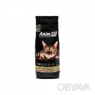 Древесный наполнитель AnimAll для котов, 3 кгГранулы древесного наполнителя Anim. . фото 1
