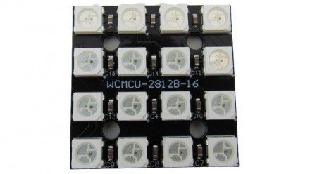 Светодиодный модуль RGB WS2812 5050 квадрат 16 диодов (17661). Івано-Франківськ. фото 1 Светодиодный модуль RGB WS2812 5050 квадрат 16 диодов (17661). Івано-Франківськ. фото 1