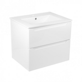 Комплект Qtap Scorpio 710х585х460 White тумба подвесная + раковина врезная QT147. Киев. фото 1 Комплект Qtap Scorpio 710х585х460 White тумба подвесная + раковина врезная QT147. Киев. фото 1
