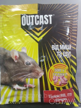 Талон 300 грамм (гранулы), родентицид, средство для борьбы с мышами и крысами (S. . фото 1