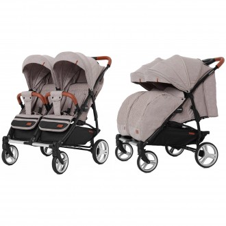 Прогулянкова коляска CARRELLO Connect CRL-5502 Cotton Beige для двійні +дощовик . Одесса. фото 1 Прогулянкова коляска CARRELLO Connect CRL-5502 Cotton Beige для двійні +дощовик . Одесса. фото 1