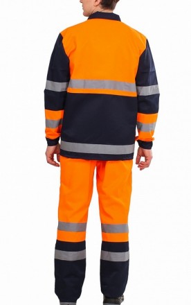 Костюм "Дорожник", оранжевый с синим 

Куртка:
- комбинированная с . . фото 3