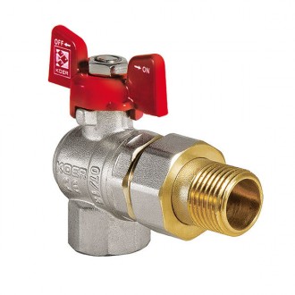Кран с американкой 1" (Koer KR.228) угловой (KR0149). Харьков. фото 1 Кран с американкой 1" (Koer KR.228) угловой (KR0149). Харьков. фото 1
