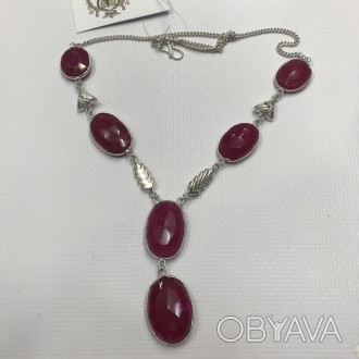 Предлагаем Вам купить красивое ожерелье из натурального камня индийский рубин в . . фото 1
