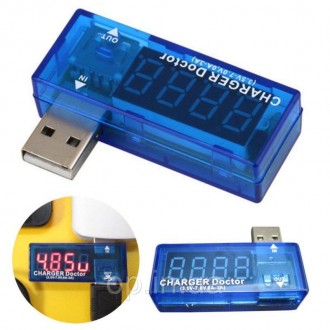 USB тестер напряжения и тока (вольтметр, амперметр)
Простой в использовании, ком. . фото 6