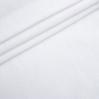 Трикотажное полотно Стрейч кулир, 30/1 - 190 плотность. Пенье, цвет - белый, в н. . фото 2