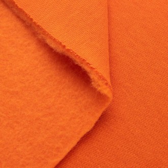 Ткань трикотажная Футер Петля оранжевая. Купить оптом в Украине, от рулона
Получ. . фото 3