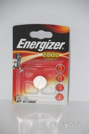 Батарейка для часов. Energizer CR2032 3.0V 200mAh 20x3.2mm. Литиевая
Батарейка д. . фото 1
