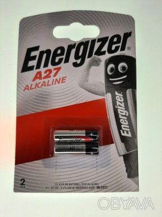 Energizer A27. Батарейка цилиндрической формы . Щелочной спец.элемент с высоким . . фото 1