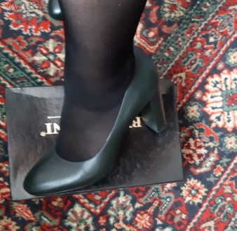 Классические туфли Blizzarini изготовлены из натуральной кожи черно-зеленого цве. . фото 7
