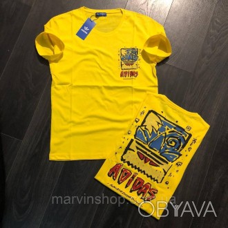 
Футболка мужская жёлтая повседневная брендовая Adidas Yellow
ДОПОЛНИ СВОЙ ПОВСЕ. . фото 1