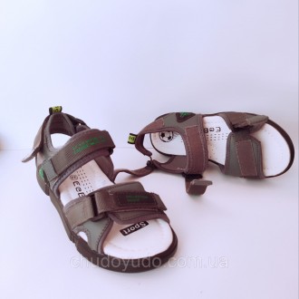 Спортивные кожаные сандалии от проверенного производителя EeBb мальчикам
Артикул. . фото 6