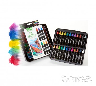 
	Crayola signature oil pastels. Масляная пастель Крайола 24 цвета профессиональ. . фото 1