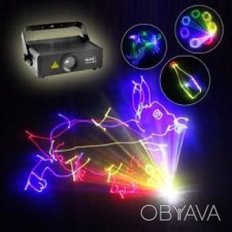 Анимационная полноцветная лазерная установка Reke 500 RGB (300 мВт 650 нм красны. . фото 1