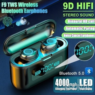 Мини-наушники BTH-281 с Bluetooth 5.0 3D Hi-Fi стерео, водонепроницаемые, с заря. . фото 1